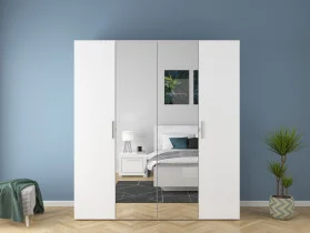 szafa-modulowa-flex-200-cm-z-drzwiami-i-lustrem-bialy-polysk-small